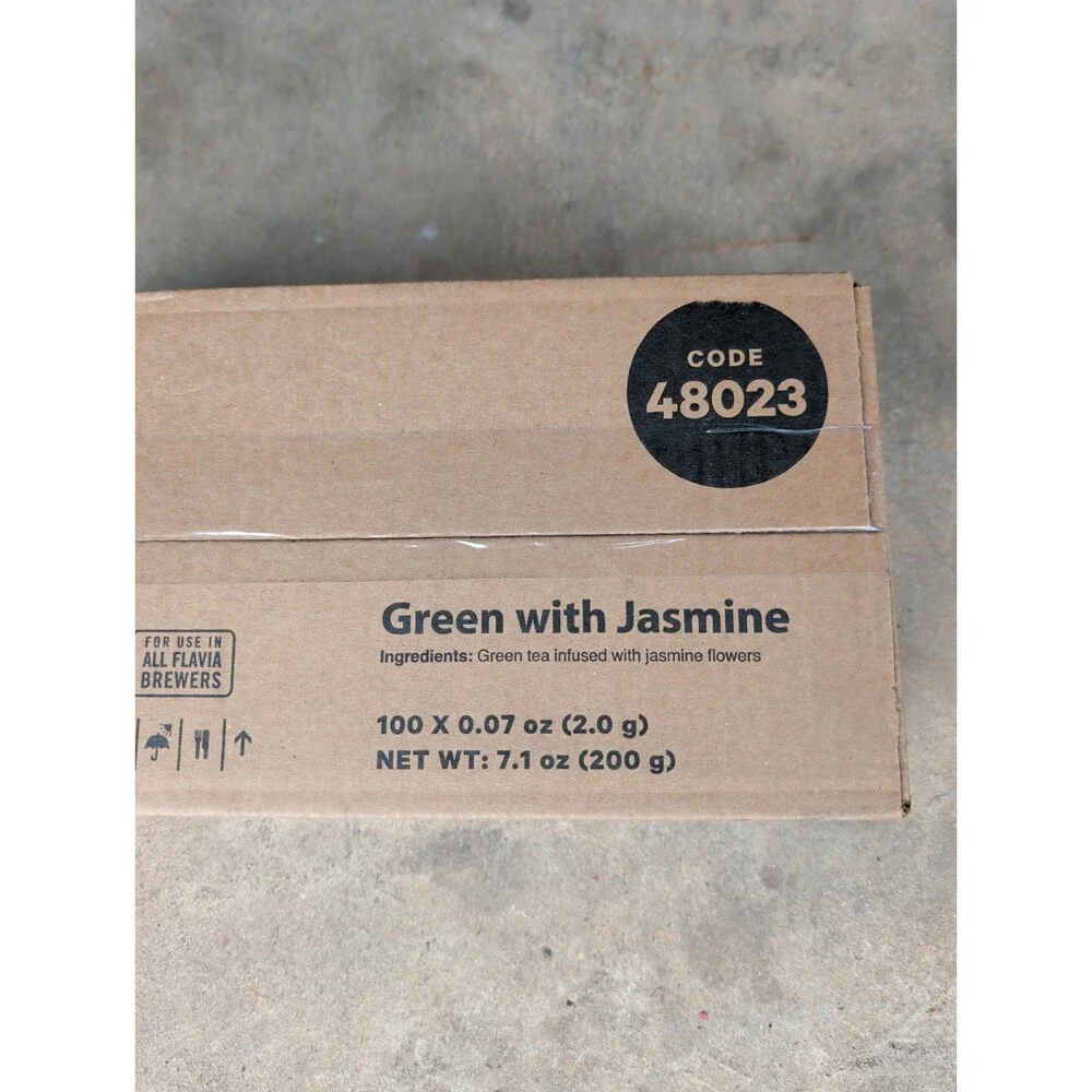 Flavia The Bright Tea Co. Green with Jasmine Tea Freshpack, 100/Carton Bb 12-26